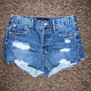 Aeropostale Boyfriend Jean Shorts